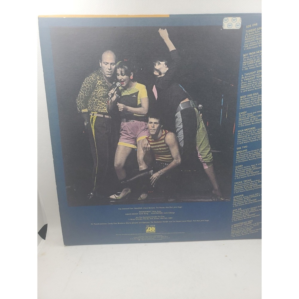 The Manhattan Transfer - The Best Of LP Vinyl Record Album SD 19319 Atlantic - Picture 3 of 5